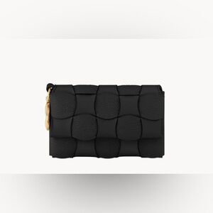 Polene Neiti Card Holder - Duo Black with Key Ring AUTHENTIC